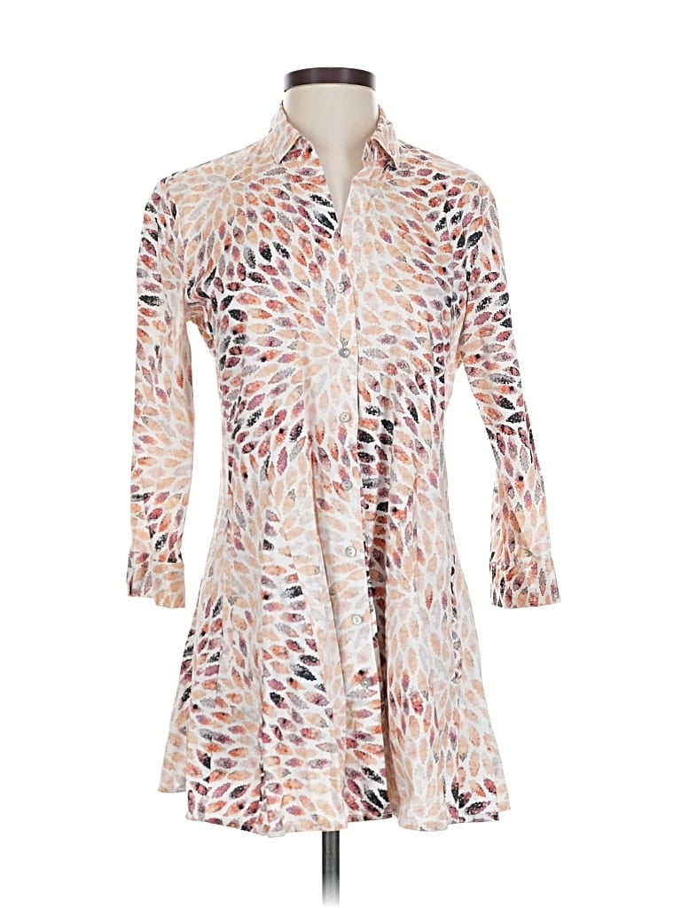 Pre-owned Nic + Zoe Casual Dress In White