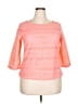 Unbranded Orange Pink 3/4 Sleeve Top Size XXL (estimated) - photo 1