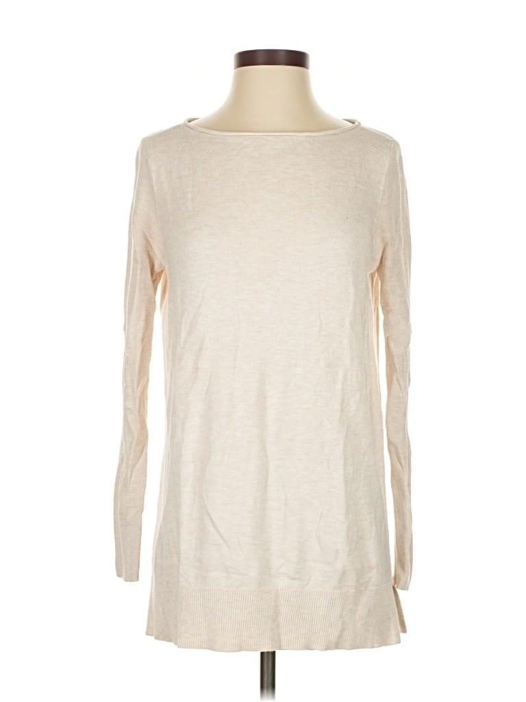 Pre-owned Ann Taylor Loft Outlet Pullover Sweater In White