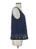 Joie 100% Silk Blue Sleeveless Top Size S - photo 4