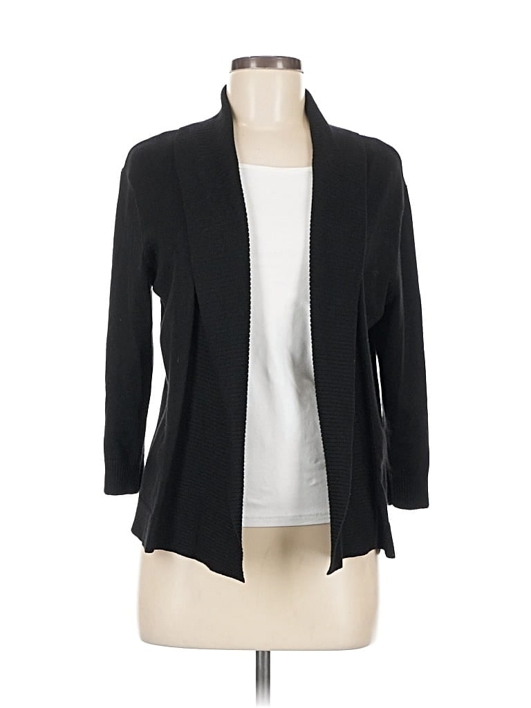Pre-owned 89th & Madison Cardigan Sweater In Black