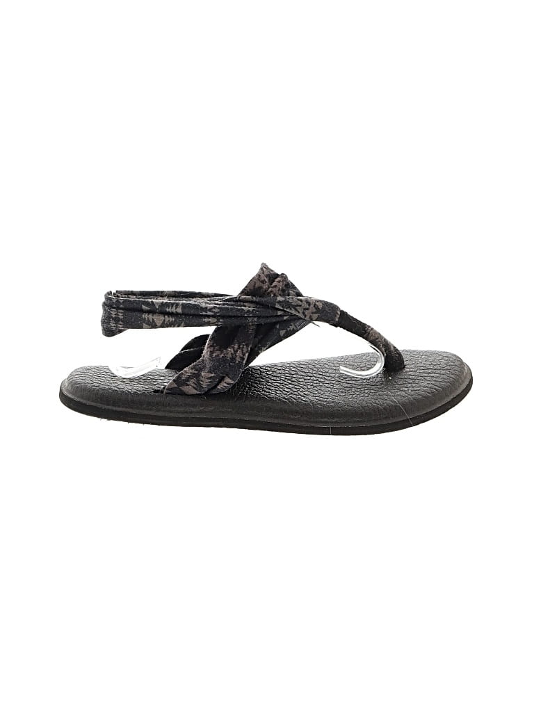 Pre-owned Assorted Brands Sandals In Black