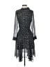 Marciano 100% Polyester Stars Silver Cocktail Dress Size XS - photo 1