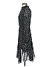 Marciano 100% Polyester Stars Silver Cocktail Dress Size XS - photo 5