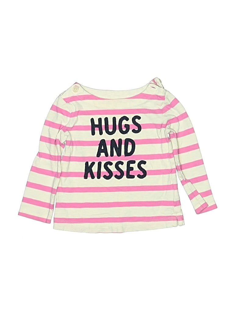 Pre-owned Baby Gap Kids' Long Sleeve T-shirt In Pink