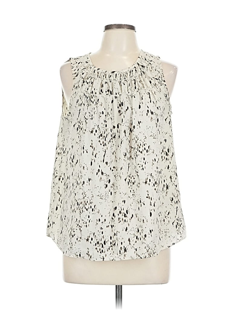 Pre-owned Simply Vera Vera Wang Sleeveless Blouse In White