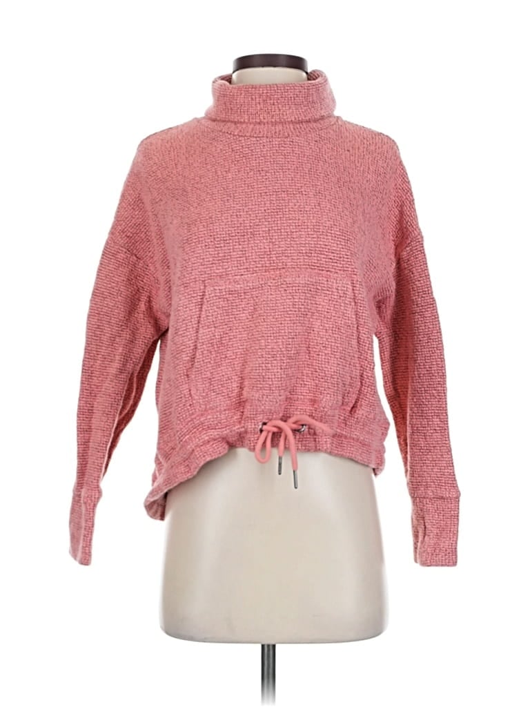 Pre-owned Sweaty Betty Long Sleeve Turtleneck In Pink