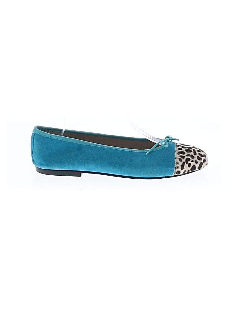 Pre-owned French Sole Flats In Blue