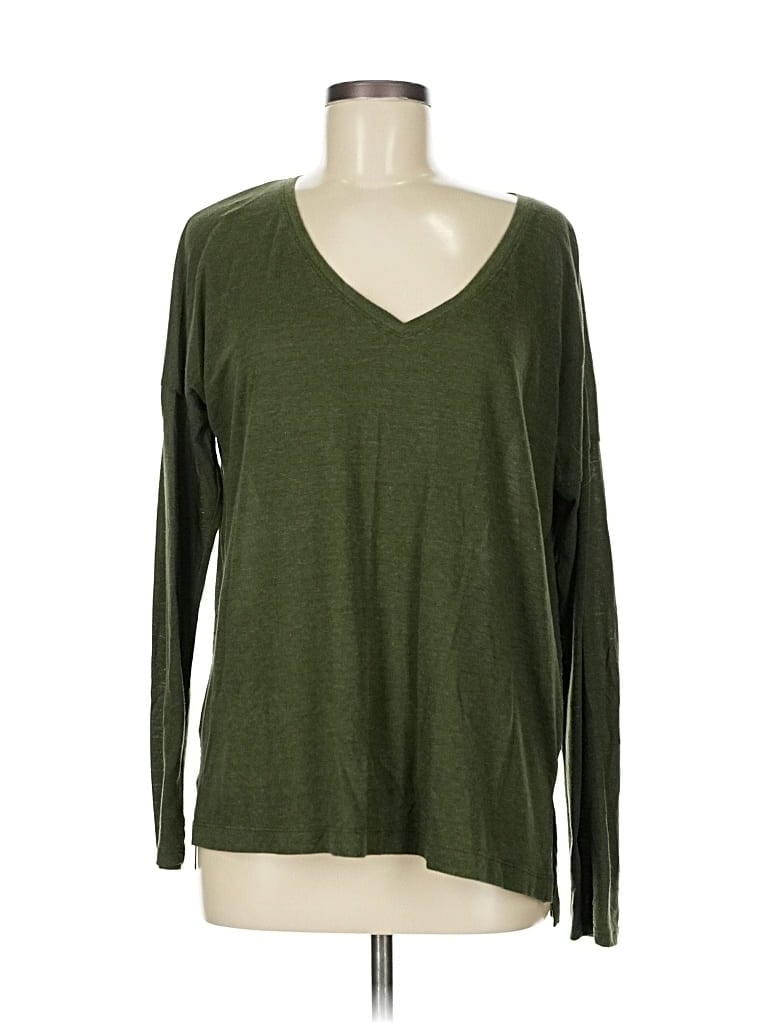 Pre-owned Old Navy Long Sleeve T-shirt In Green