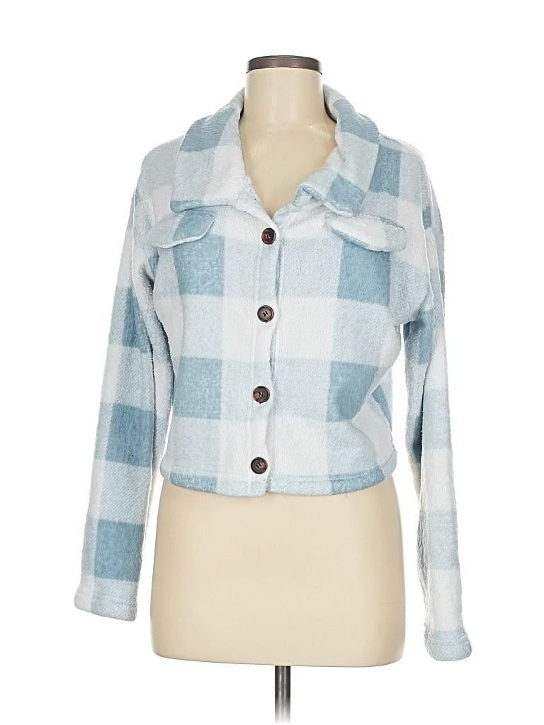 Pre-owned Shein Cardigan Sweater In Blue