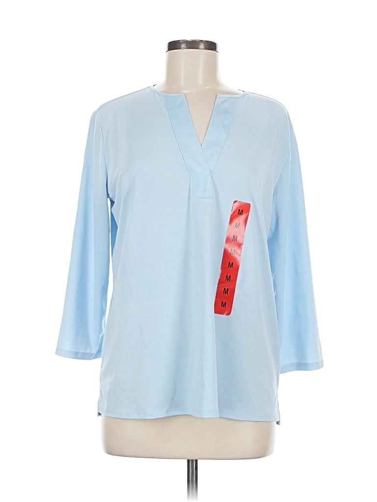BANANA REPUBLIC Pre-owned 3/4 Sleeve Blouse In Blue