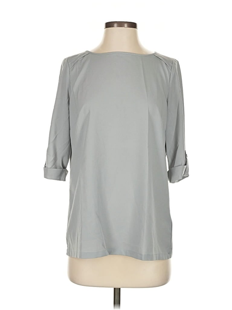 BCBGMAXAZRIA Pre-owned 3/4 Sleeve Blouse In Gray