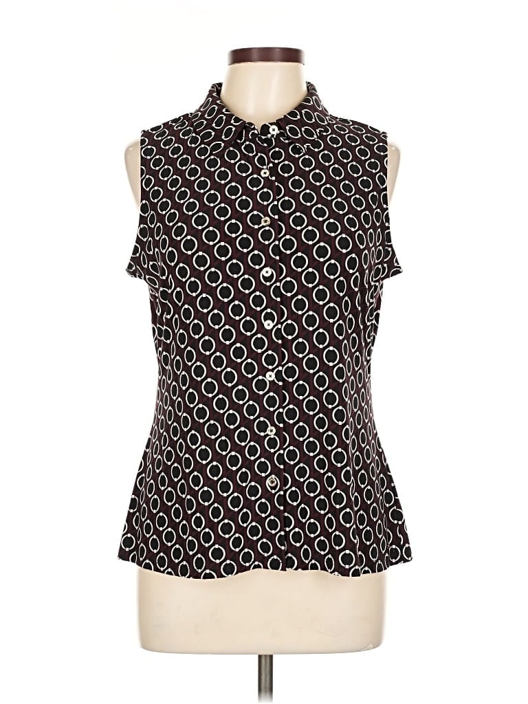 Pre-owned Tommy Hilfiger Sleeveless Blouse In Black