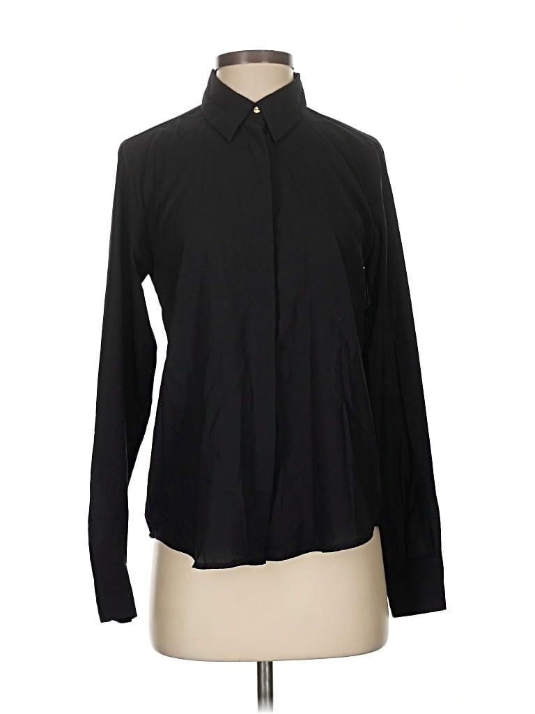 ANN TAYLOR Pre-owned Long Sleeve Blouse In Black