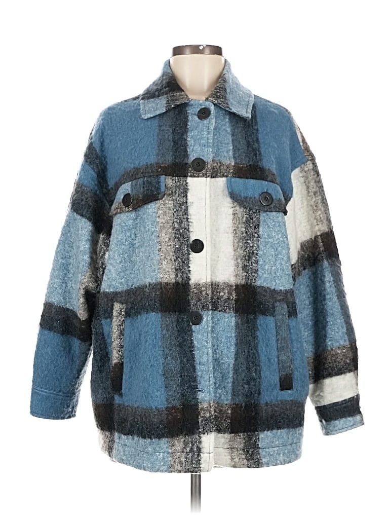 Pre-owned Zara Coat In Blue