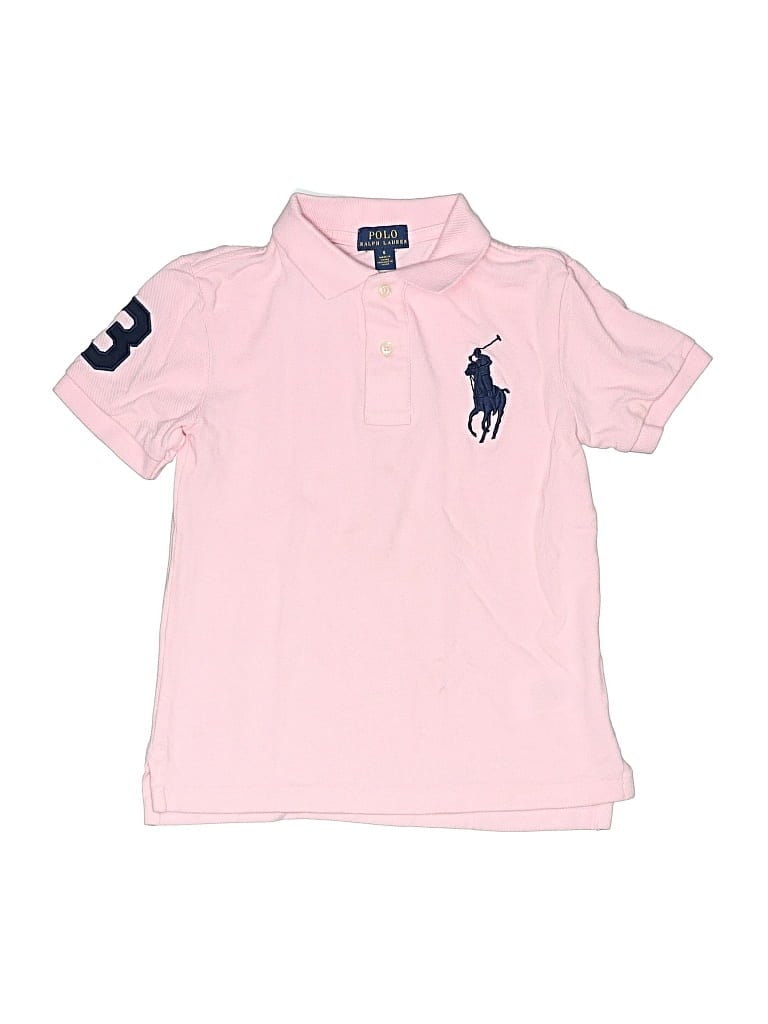 POLO BY RALPH LAUREN Pre-owned Kids' Short Sleeve Polo In Pink