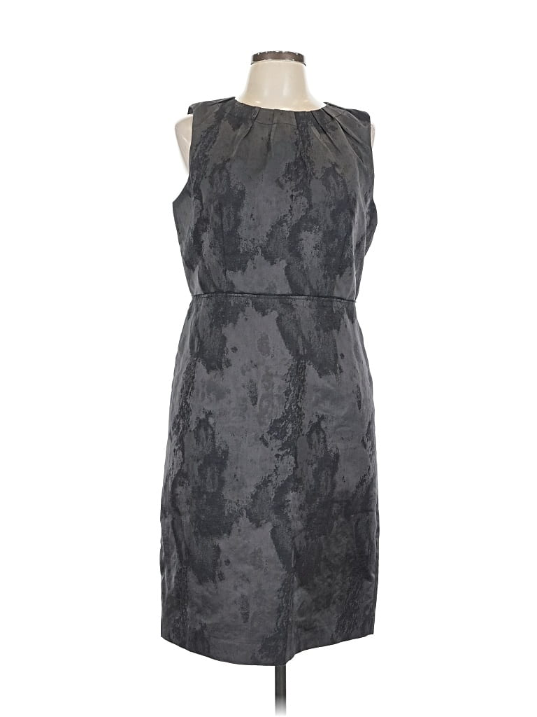 Pre-owned Ann Taylor Loft Cocktail Dress In Gray