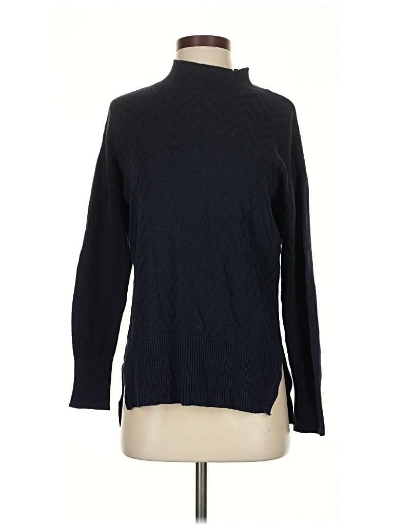 Pre-owned Ann Taylor Factory Turtleneck Sweater In Black