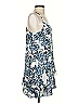 Parker 100% Polyester Print Blue Casual Dress Size XS - photo 4