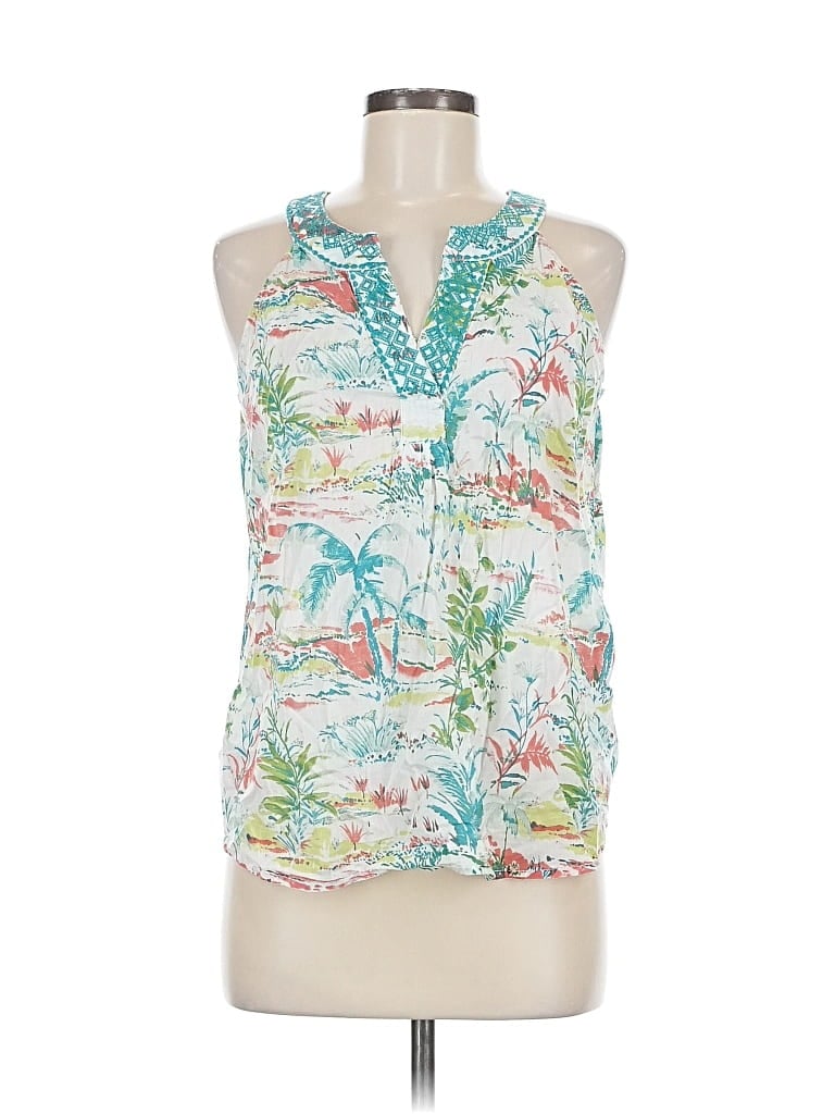 SIGRID OLSEN Pre-owned Sleeveless Blouse In White