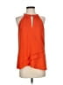 E3 by Etcetera 100% Polyester Orange Sleeveless Blouse Size 4 - photo 1