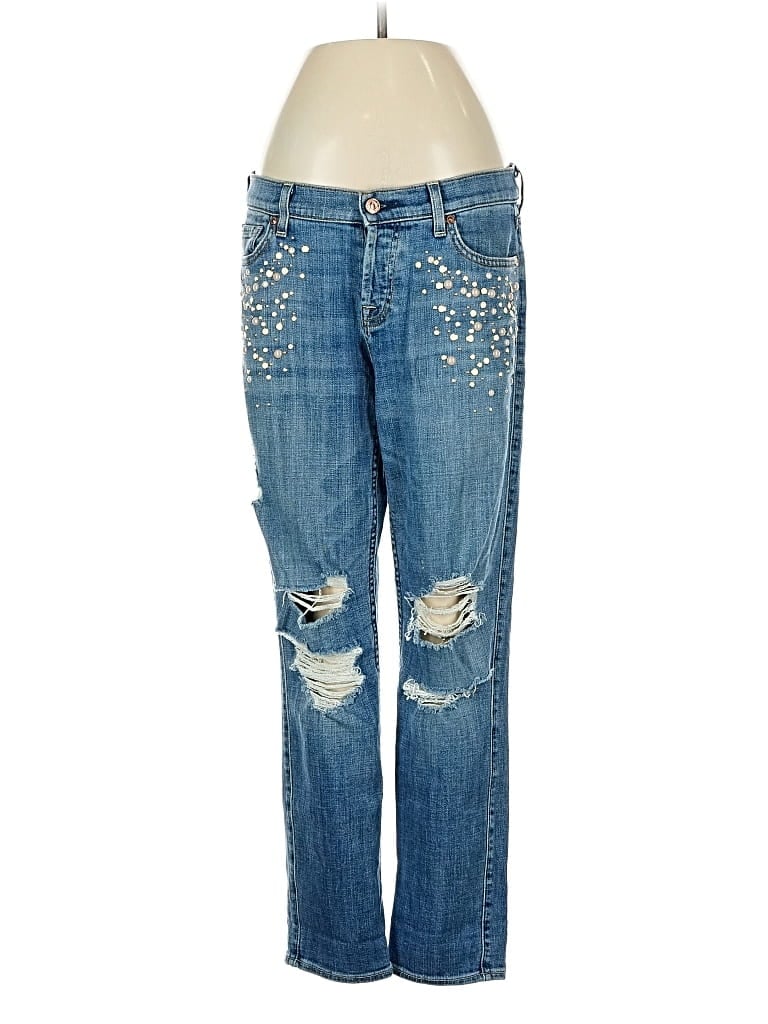 Pre-owned 7 For All Mankind Jeans In Blue