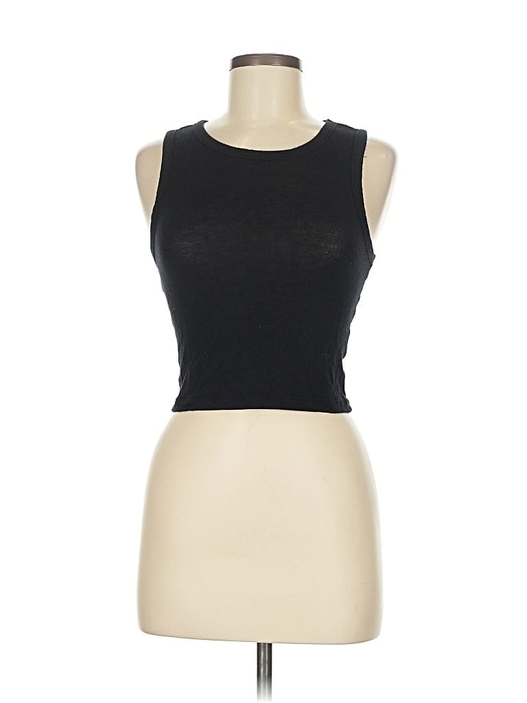 Pre-owned Brandy Melville Sleeveless T-shirt In Black