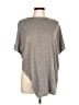 Meg Shop Gray Short Sleeve Top Size L - photo 1