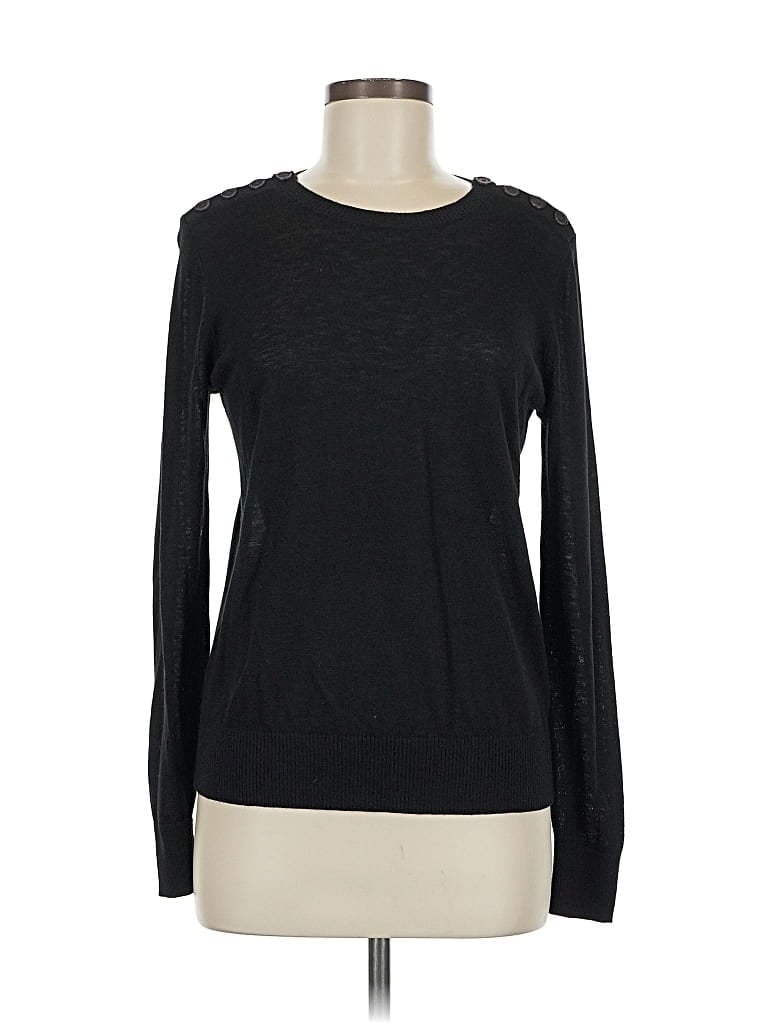 Pre-owned Ann Taylor Loft Pullover Sweater In Black