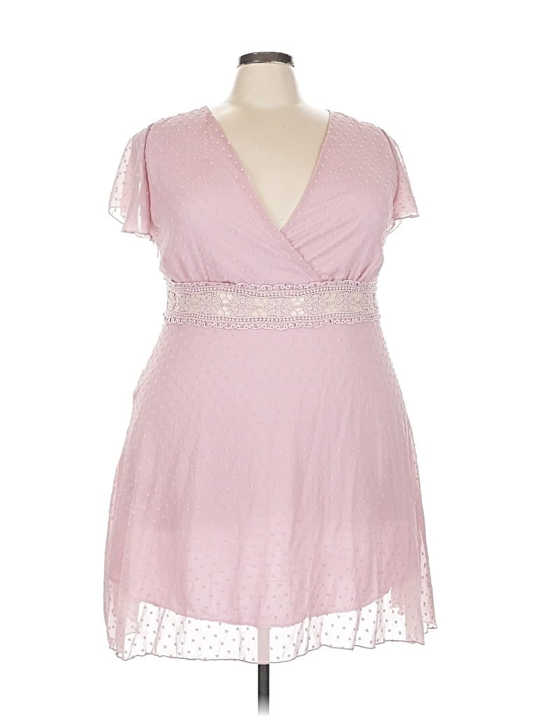Pre-owned Shein Curve Cocktail Dress In Pink