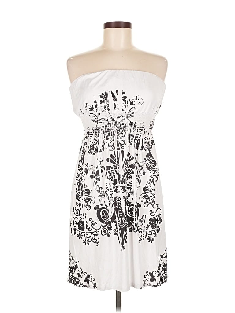 Pre-owned Assorted Brands Cocktail Dress In White