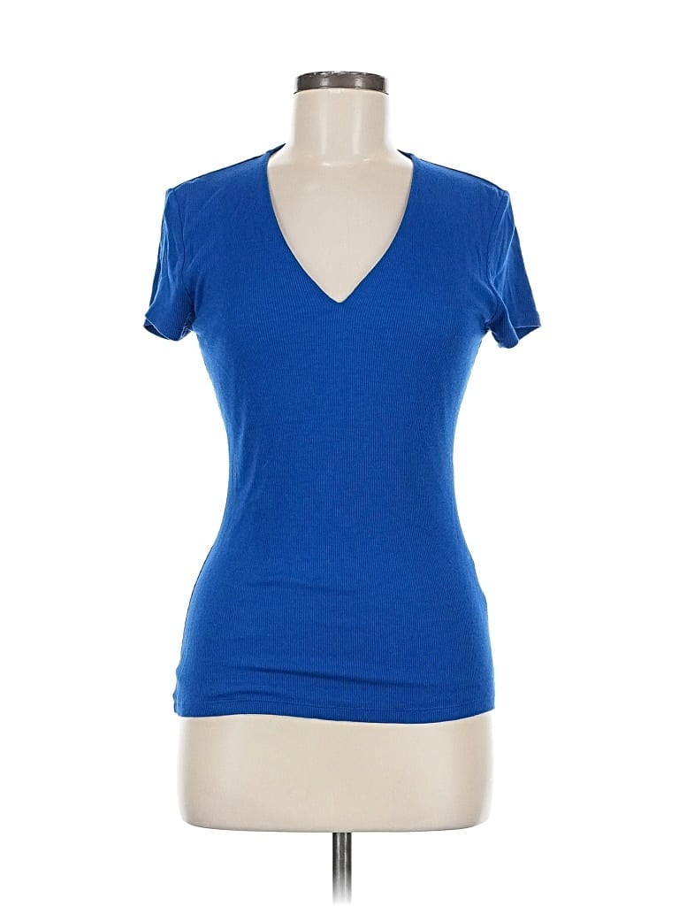 Pre-owned Inc International Concepts Short Sleeve T-shirt In Blue