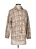 BELLA ELLA Plaid Tan Jacket Size S - photo 1