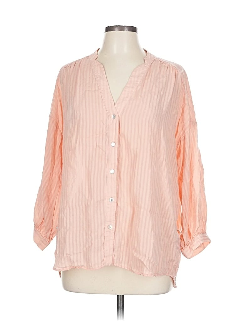 Pre-owned Amour Vert 3/4 Sleeve Blouse In Pink
