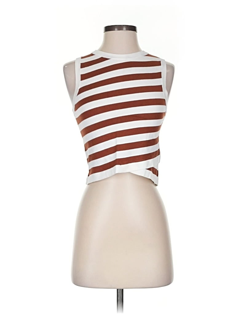 DEE ELLY Pre-owned Tank Top Red Strapless Neckline Tops