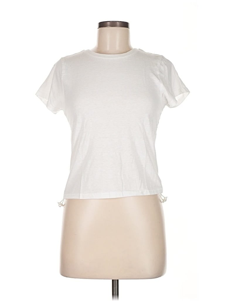 Pre-owned Bcbgeneration Short Sleeve T-shirt In White