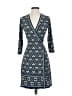 Max Studio Paisley Blue Casual Dress Size XS - photo 1