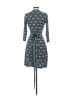 Max Studio Paisley Blue Casual Dress Size XS - photo 2