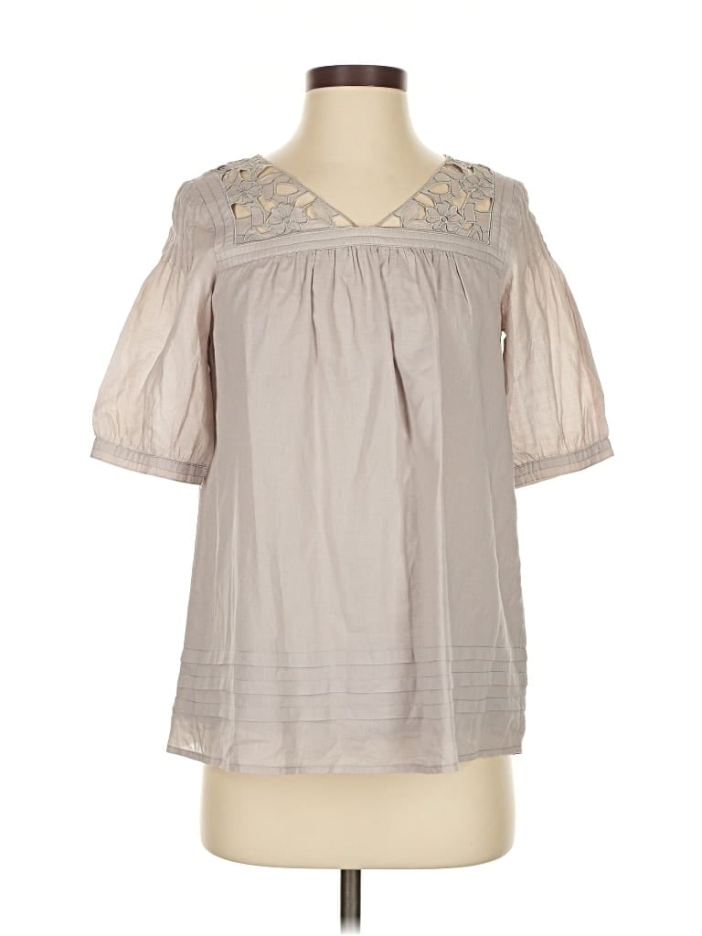 Pre-owned Marc By Marc Jacobs Short Sleeve Blouse In Gray
