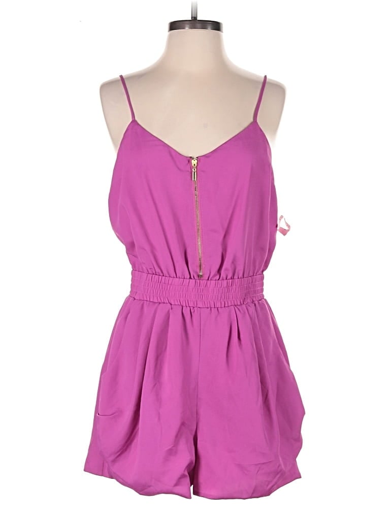 Pre-owned Bar Iii Romper In Purple