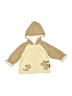 First Impressions 100% Polyester Tan Zip Up Hoodie Size 6-9 mo - photo 1