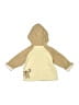 First Impressions 100% Polyester Tan Zip Up Hoodie Size 6-9 mo - photo 2