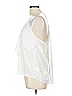 Lush 100% Polyester White Sleeveless Blouse Size L - photo 5