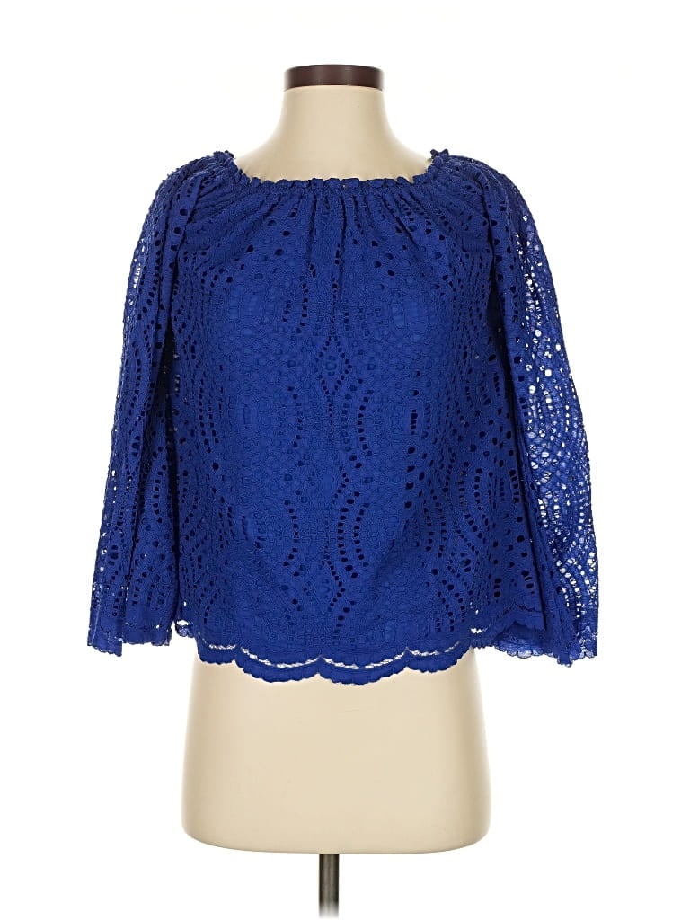 LILLY PULITZER Pre-owned 3/4 Sleeve Blouse In Blue