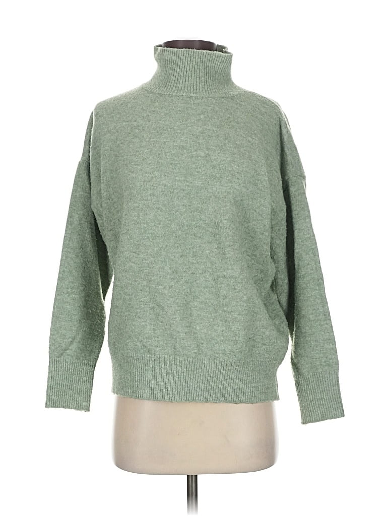 INDUSTRY Pre-owned Turtleneck Sweater In Green