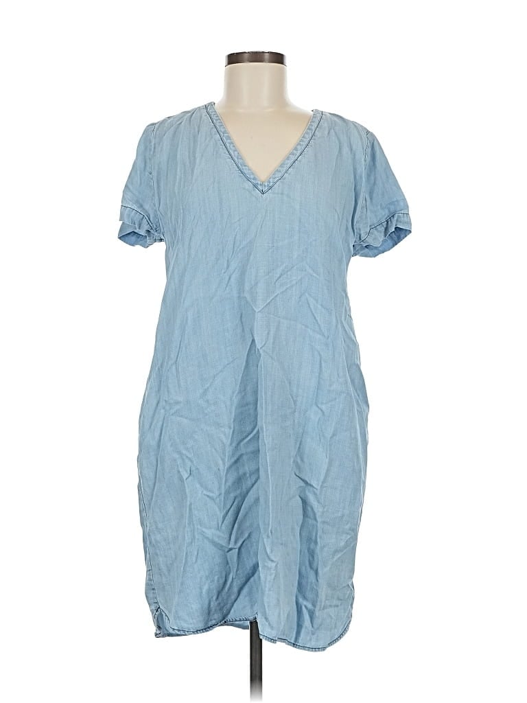 Pre-owned Ann Taylor Loft Outlet Casual Dress In Blue