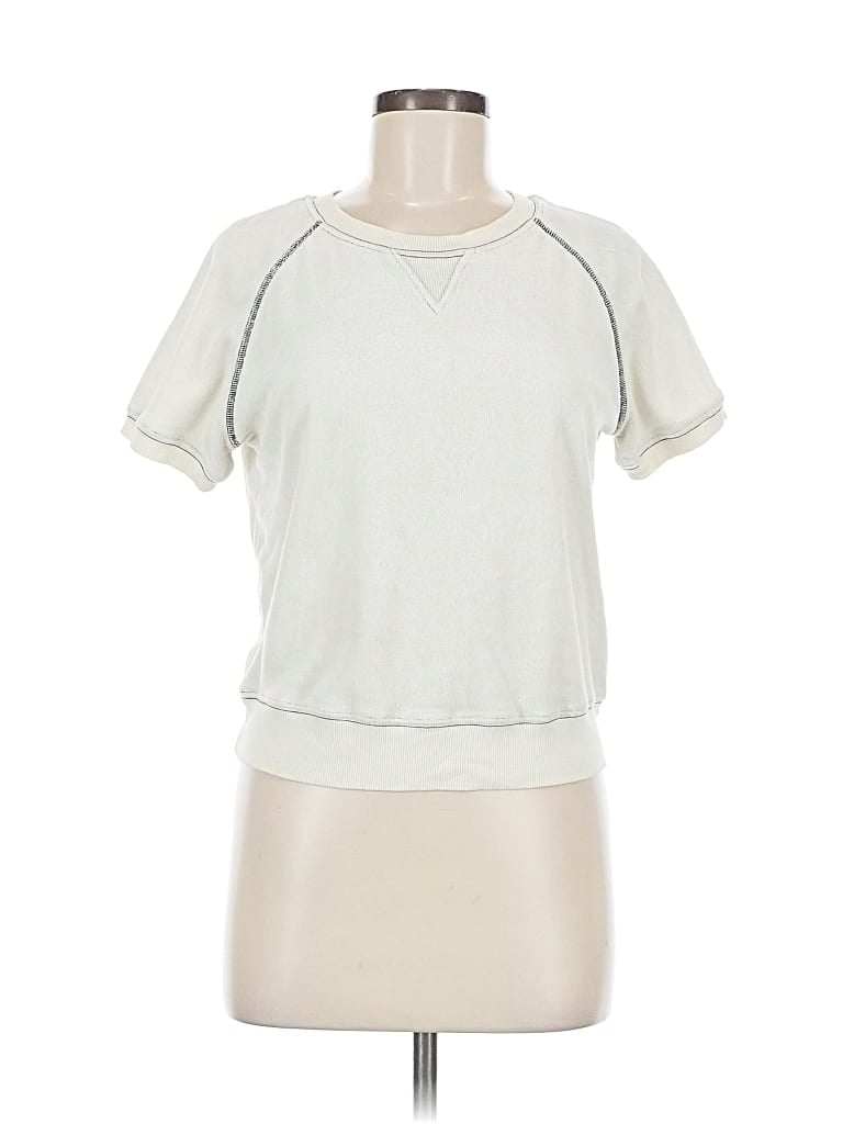 Pre-owned Los Angeles Atelier & Other Stories Short Sleeve Top Gray Crew Neck Tops