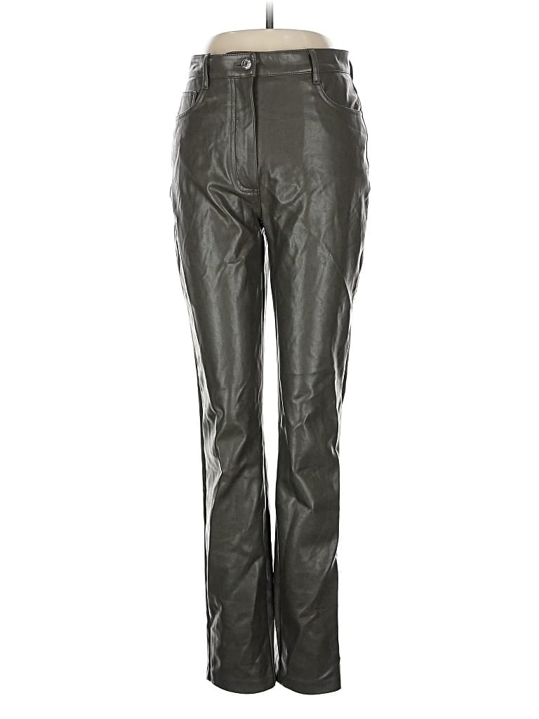 Pre-owned Wilfred Faux Leather Pants In Silver