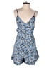 Topshop 100% Viscose Hearts Blue Romper Size 6 - photo 1