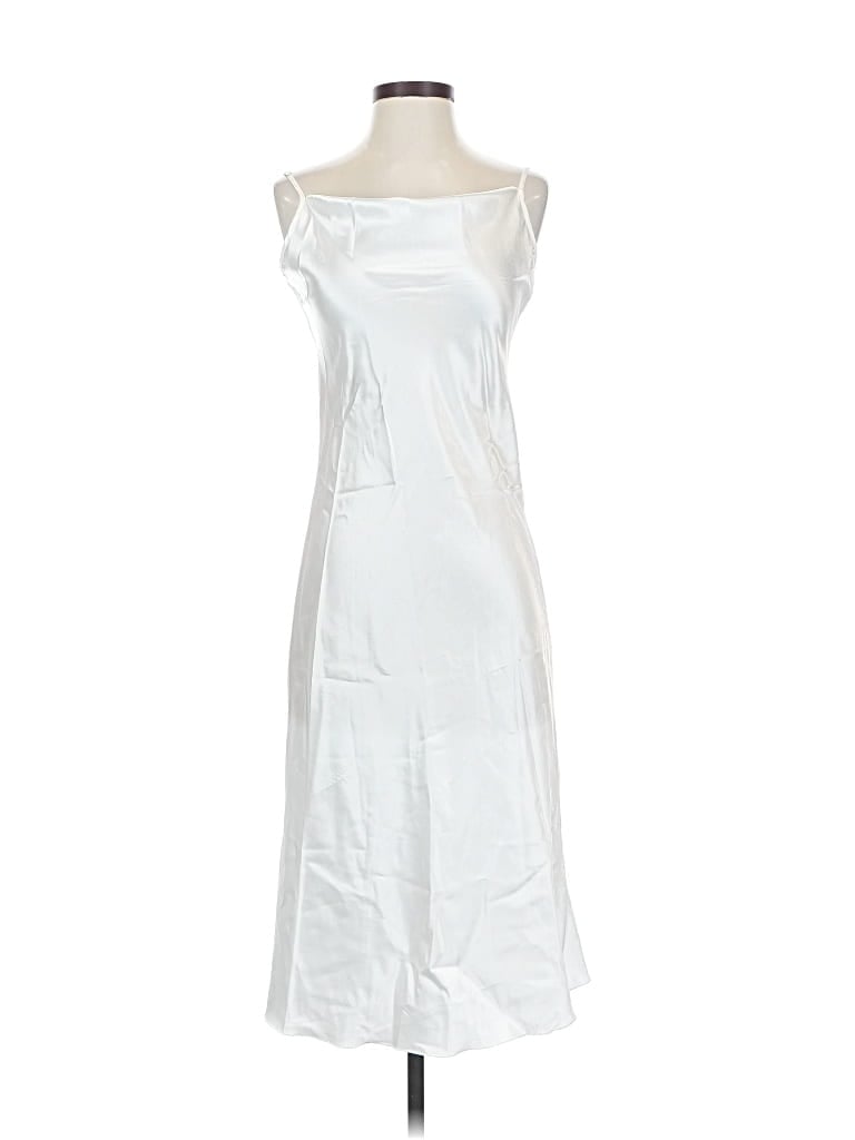 Pre-owned Unbranded Casual Dress In White
